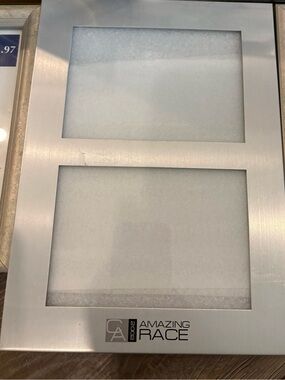 Vintage CBS The Amazing Race 2002 Promotional Media Gift Brushed Metal Frame